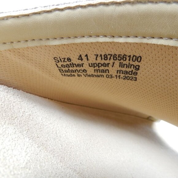 DANSKO Ravyn Peep Toe Platform Sandals Size 41 10.5 11 Ivory Leather NEW $140 - Picture 11 of 12